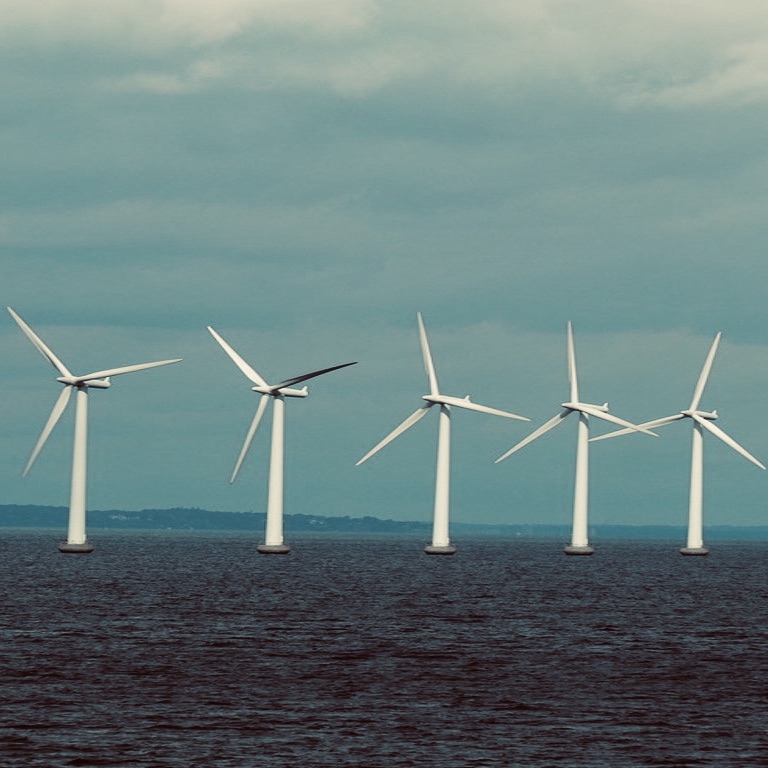 an off-shore windpark